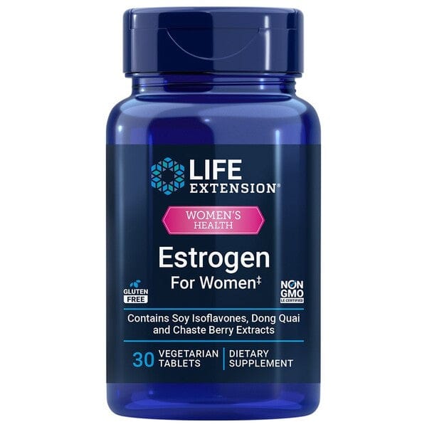 Life Extension Health and Wellbeing Estrogen For Women - 30 vegetarian tabs