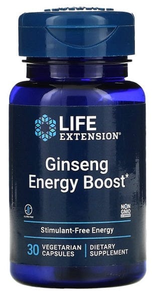 Life Extension Health and Wellbeing Ginseng Energy Boost - 30 vcaps