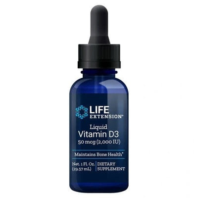 Life Extension Health and Wellbeing Liquid Vitamin D3, 50mcg - 29 ml.