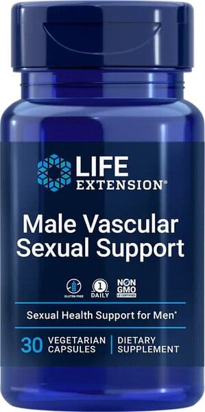 Life Extension Health and Wellbeing Male Vascular Sexual Support - 30 vcaps