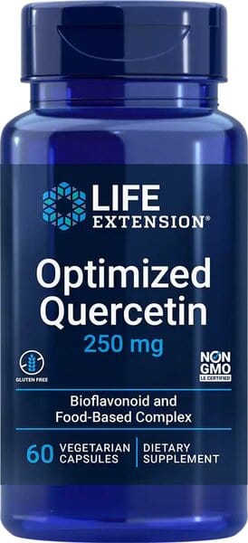 Life Extension Health and Wellbeing Optimized Quercetin, 250mg - 60 vcaps