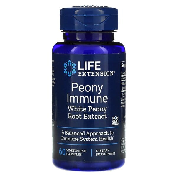Life Extension Health and Wellbeing Peony Immune - 60 vcaps