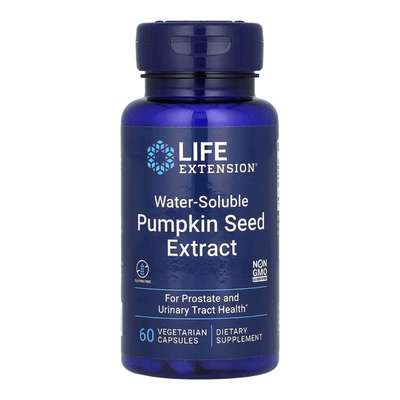 Life Extension Health and Wellbeing Pumpkin Seed Extract, Water-Soluble - 60 vcaps