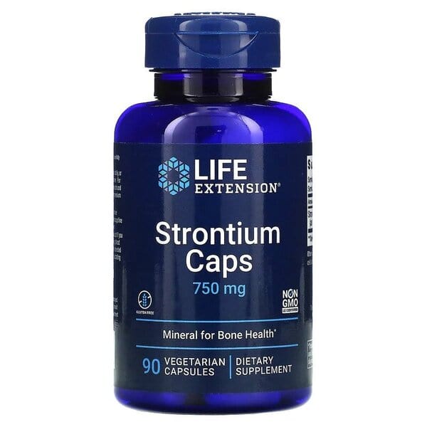 Life Extension Health and Wellbeing Strontium Caps, 750mg - 90 vcaps