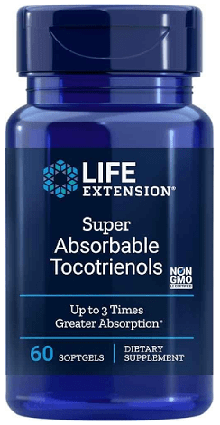 Life Extension Health and Wellbeing Super Absorbable Tocotrienols - 60 softgels
