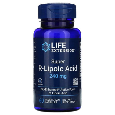 Life Extension Health and Wellbeing Super R-Lipoic Acid, 240mg - 60 vcaps