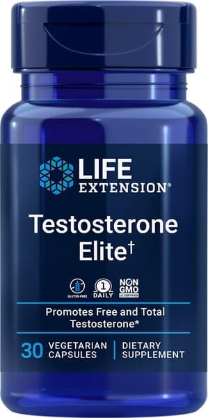 Life Extension Natural Testosterone Support Testosterone Elite - 30 vcaps