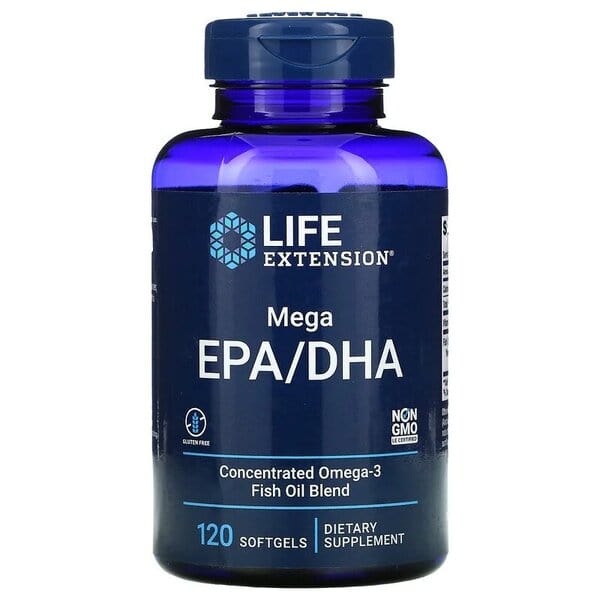 Life Extension Omegas, EFAs, CLA, Oils Mega EPA/DHA - 120 softgels