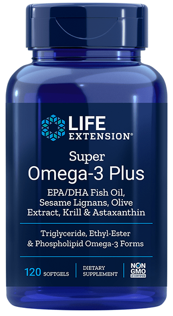 Life Extension Omegas, EFAs, CLA, Oils Super Omega-3 Plus - 120 softgels
