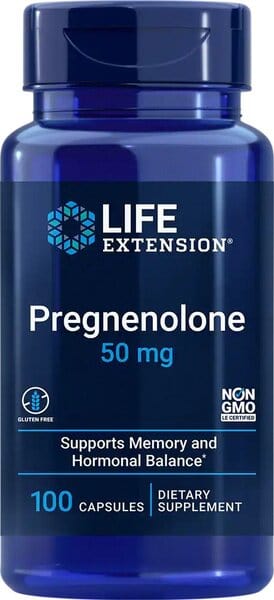 Life Extension Pregnenolone, 50mg - 100 caps