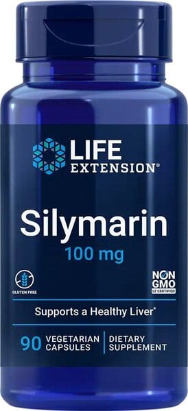 Life Extension Silymarin, 100mg - 90 vcaps