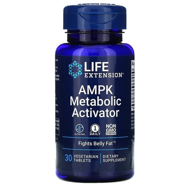 Life Extension Slimming and Weight Management AMPK Metabolic Activator - 30 vegetarian tabs