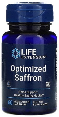 Life Extension Slimming and Weight Management Optimized Saffron - 60 vcaps