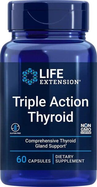 Life Extension Slimming and Weight Management Triple Action Thyroid - 60 caps