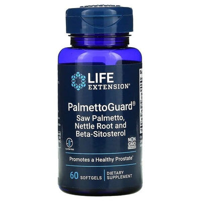 Life Extension Supplements PalmettoGuard Saw Palmetto/Nettle Root with Beta-Sitosterol - 60 softgels