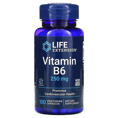 Life Extension Vitamin B6, 250mg - 100 vcaps
