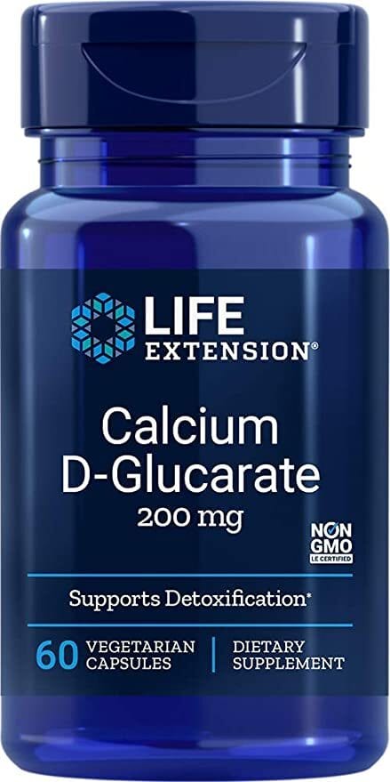 Life Extension Vitamins & Minerals Calcium D-Glucarate, 200mg - 60 vcaps