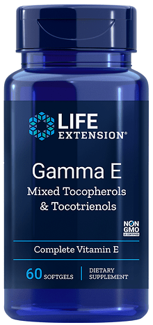Life Extension Vitamins & Minerals Gamma E Mixed Tocopherols & Tocotrienols - 60 softgels