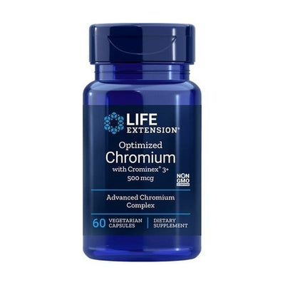 Life Extension Vitamins & Minerals Optimized Chromium with Crominex 3+, 500mcg - 60 vcaps