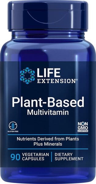 Life Extension Vitamins & Minerals Plant-Based Multivitamin - 90 vcaps