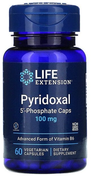 Life Extension Vitamins & Minerals Pyridoxal 5'-Phosphate Caps, 100mg - 60 vcaps