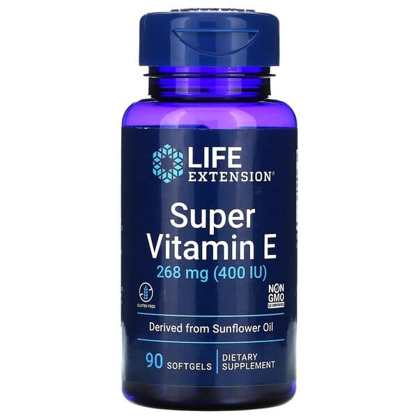 Life Extension Vitamins & Minerals Super Vitamin E, 268mg - 90 softgels