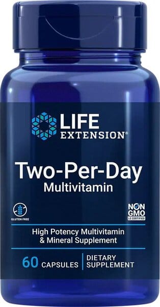 Life Extension Vitamins & Minerals Two-Per-Day, Multivitamin - 60 caps