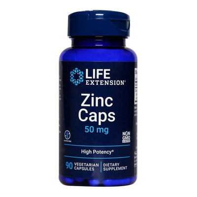 Life Extension Vitamins & Minerals Zinc Caps, 50mg - 90 vcaps