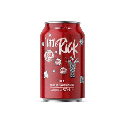 Little Rick CBD Products 24 x Little Rick 32mg CBD Sparkling 330ml Cola