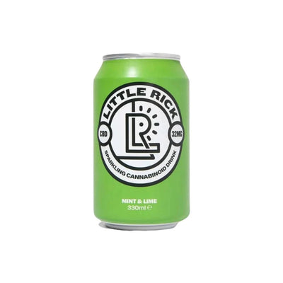 Little Rick CBD Products Little Rick 32mg CBD Sparkling 330ml Mint & Lime x 24