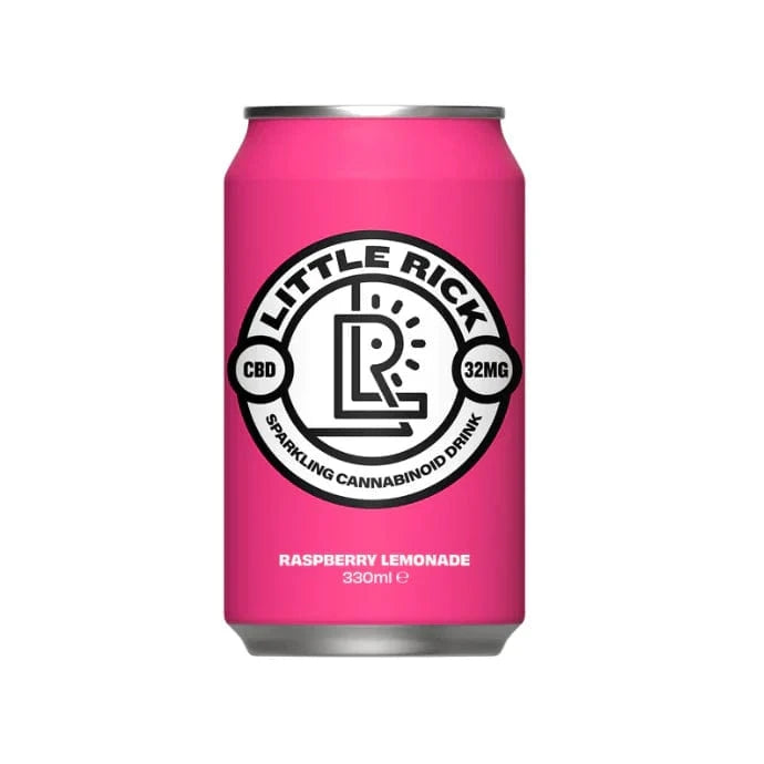 Little Rick CBD Products Little Rick 32mg CBD Sparkling 330ml Raspberry Lemonade x 24