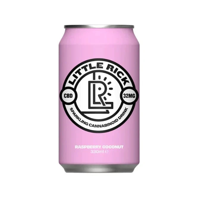 Little Rick CBD Products Little Rick 32mg CBD Sparkling Raspberry Coconut 330ml x 12