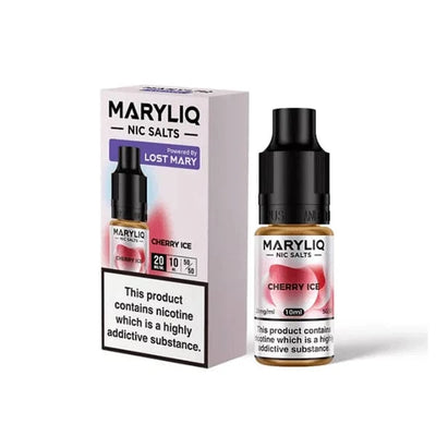 Lost Mary Vaping Products Cherry Ice MARYLIQ 20mg Nic Salt By Lost Mary 10ml (50VG/50PG)