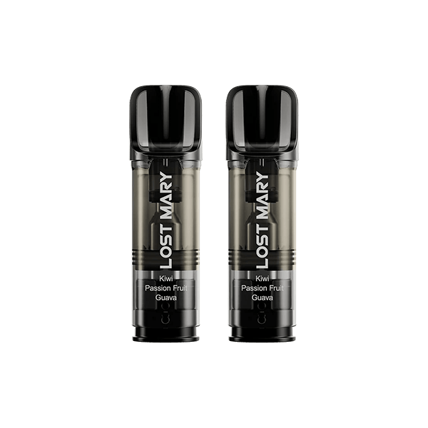 Lost Mary Vaping Products Kiwi Passionfruit Guava 20mg Lost Mary Tappo Replacement Prefilled Pods 2ml 1200 Puffs - 2 Pcs