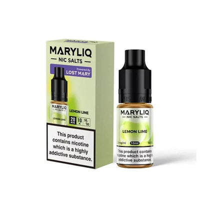 Lost Mary Vaping Products Lemon Lime MARYLIQ 20mg Nic Salt By Lost Mary 10ml (50VG/50PG)