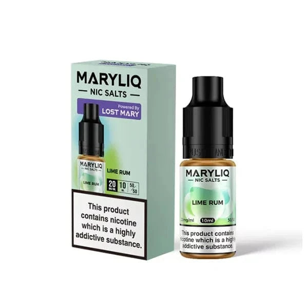 Lost Mary Vaping Products Lime Rum 10mg MARYLIQ Nic Salt By Lost Mary 10ml (50VG/50PG)