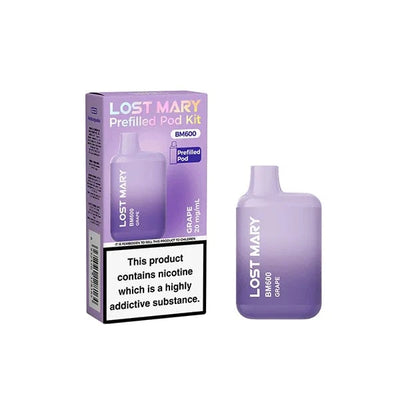 Lost Mary Vaping Products Lost Mary BM600 20mg Prefilled Pod Vape Kit 600 Puffs