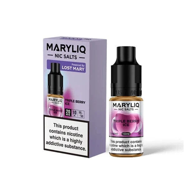 Lost Mary Vaping Products Triple Berry Ice MARYLIQ 20mg Nic Salt By Lost Mary 10ml (50VG/50PG)