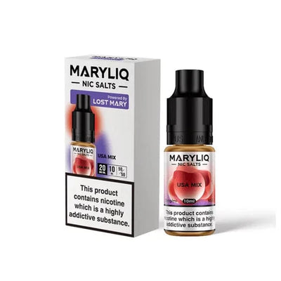 Lost Mary Vaping Products USA Mix MARYLIQ 20mg Nic Salt By Lost Mary 10ml (50VG/50PG)
