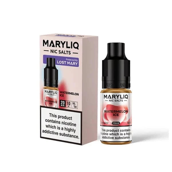 Lost Mary Vaping Products Watermelon Ice 10mg MARYLIQ Nic Salt By Lost Mary 10ml (50VG/50PG)
