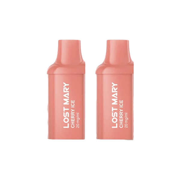 Lost Mary Vaping Products Watermelon Ice 20mg Lost Mary BM600 Prefilled Replacement Pods 1200 Puffs - 2 Pcs
