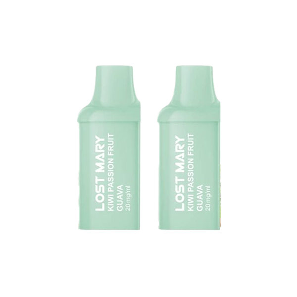 Lost Mary Vaping Products Watermelon Ice 20mg Lost Mary BM600 Prefilled Replacement Pods 1200 Puffs - 2 Pcs