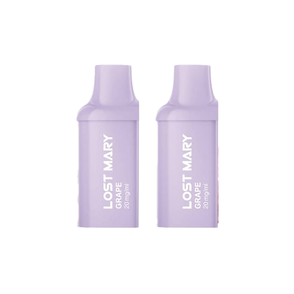 Lost Mary Vaping Products Watermelon Ice 20mg Lost Mary BM600 Prefilled Replacement Pods 1200 Puffs - 2 Pcs