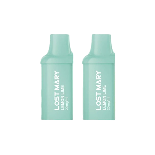 Lost Mary Vaping Products Watermelon Ice 20mg Lost Mary BM600 Prefilled Replacement Pods 1200 Puffs - 2 Pcs