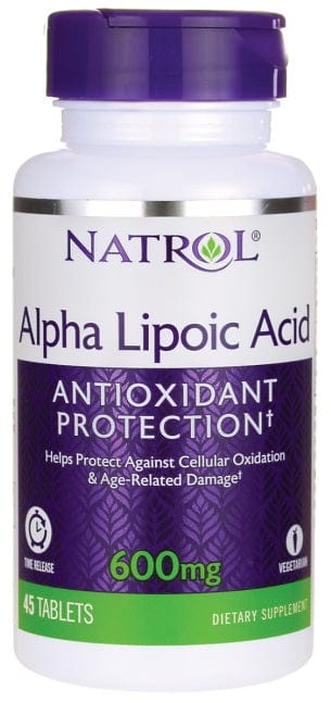 Natrol Alpha Lipoic Acid Time Release, 600mg - 45 tabs