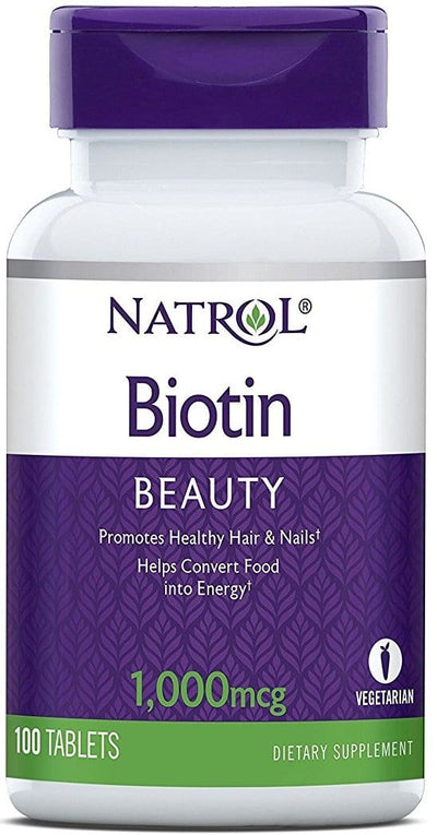 Natrol Biotin, 1000mcg - 100 tabs
