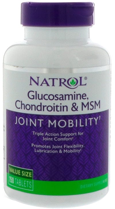 Natrol Glucosamine Chondroitin & MSM - 150 tabs