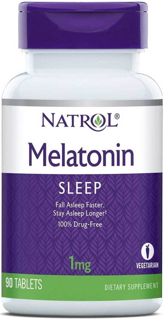 Natrol Nootropics & Supplements Melatonin, 1mg - 90 tabs