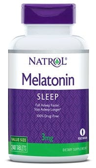 Natrol Nootropics & Supplements Melatonin, 3mg - 240 tabs