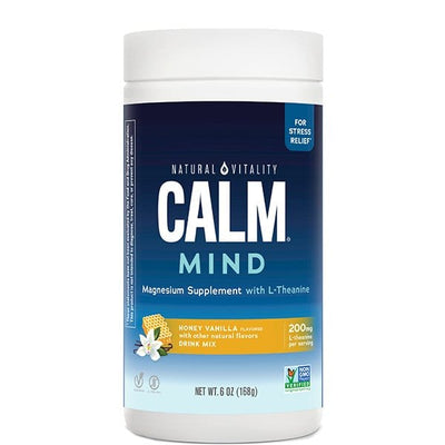 Natural Vitality Calm Mind, Honey Vanilla - 168g